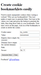 Mobile Screenshot of cookie-bookmarklet-generator.com
